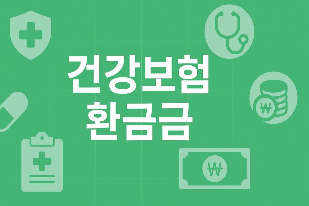 건강보험 환급금 신청 방법