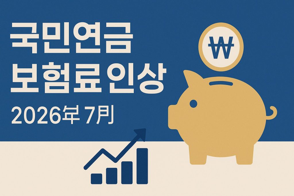 2026년 7월 국민연금 보험료 인상 안내