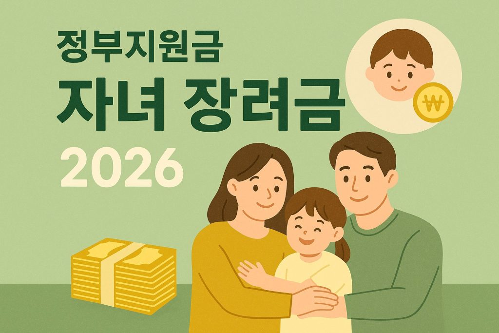 2026 자녀장려금 신청 조건 지급액 안내