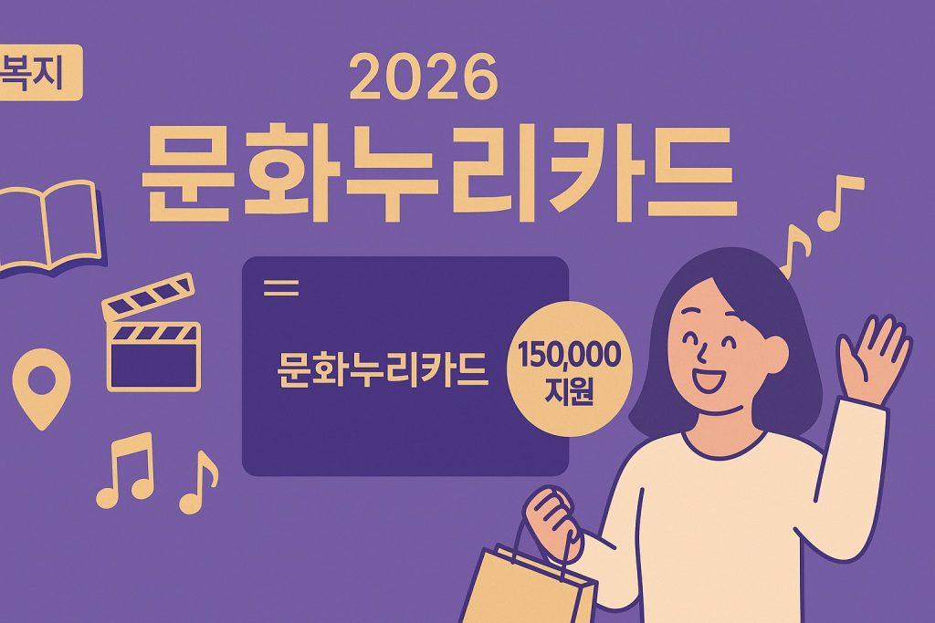 2026 문화누리카드 신청 방법 대상 사용처