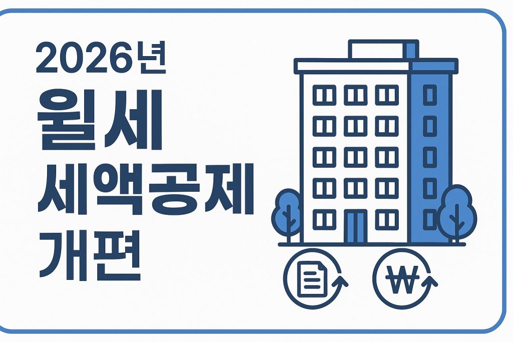 2026 세제개편 월세 세액공제 청년 17% 정리